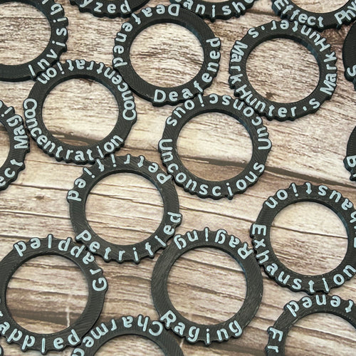 DnD Condition Rings - Zwart