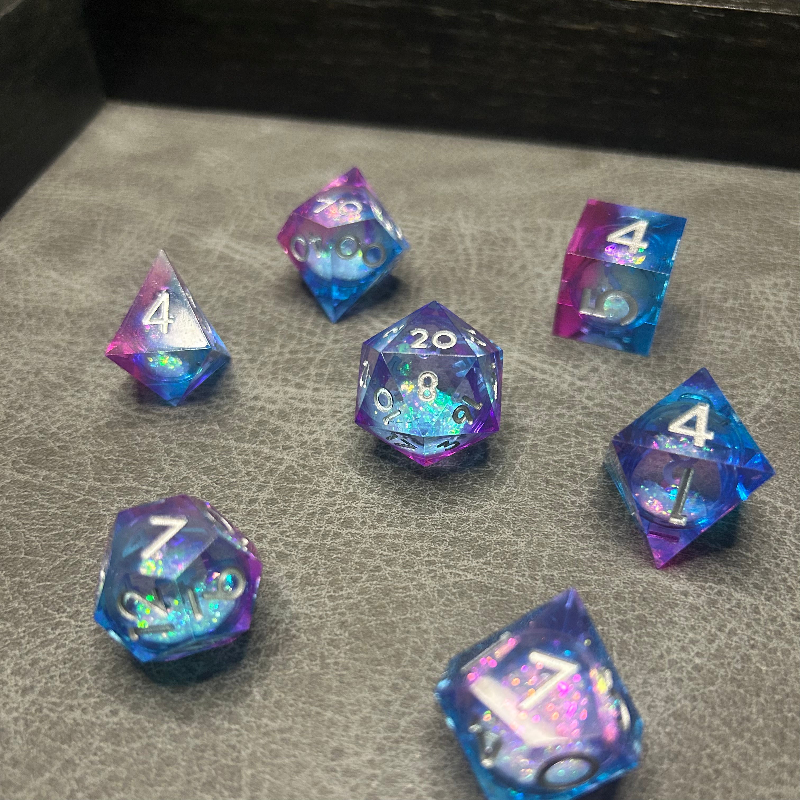 Sakura Mist Dice - DND Dice Roze Blauw