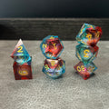 Twilight Gradient Dice - DND Dice Blauw naar Rood
