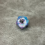 Black Cat Dice - DND Dice Zwarte Kat Blauw Roze
