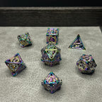 Rainbow Dragon Dice - DND Metalen Dice Regenboog