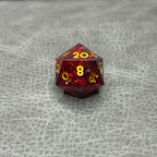 Ruby Dice - DND Dice Rood Goud