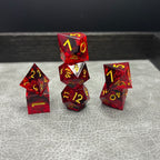 Ruby Dice - DND Dice Rood Goud