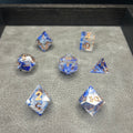 Ocean Depths Dice - DND Dice Blauw Goud