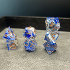 Ocean Depths Dice - DND Dice Blauw Goud