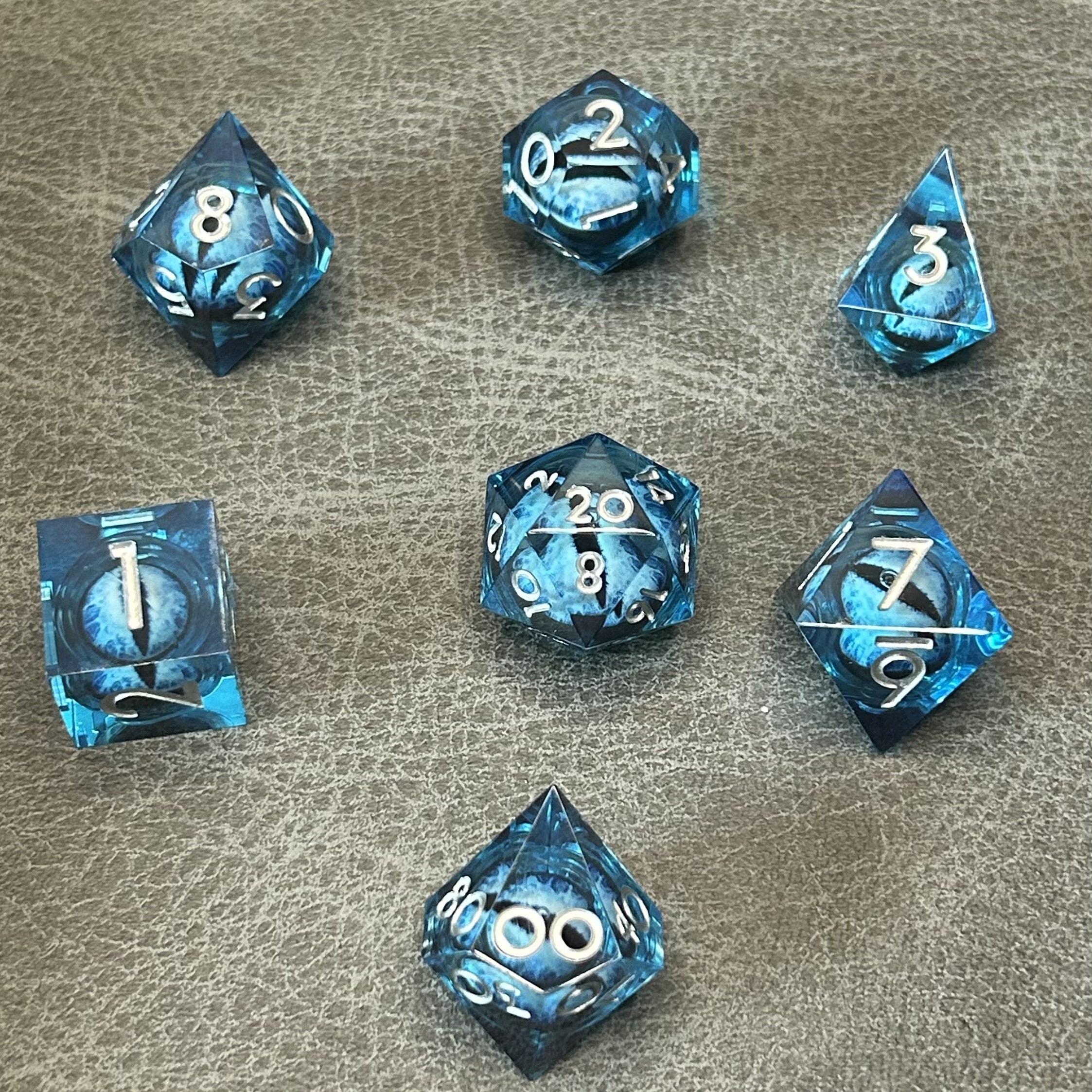Dragon Eye Dice - 7-delige DND Dobbelstenen met Dragon Eye