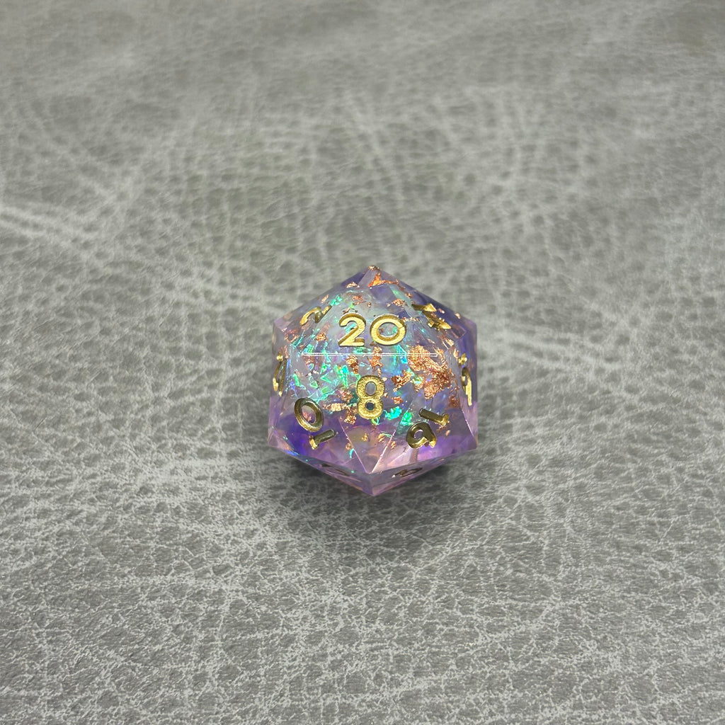 Mystic Purple Dice - DND Dice Paars Holografisch