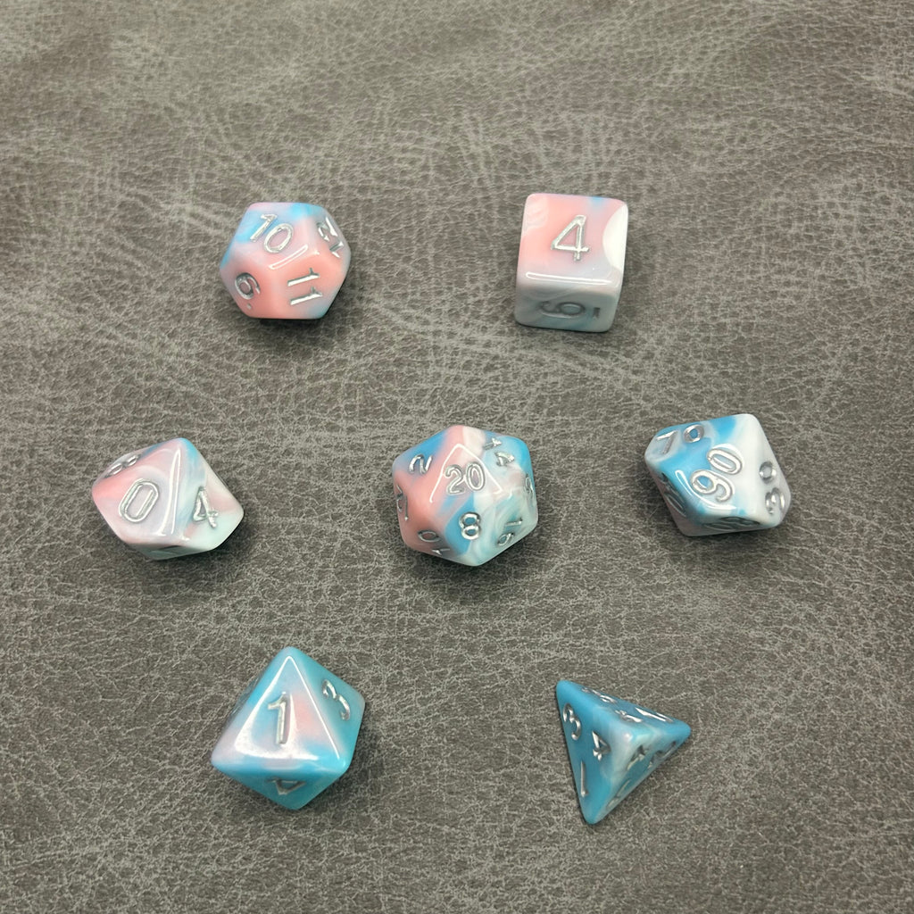 Pastel Dream Dice - DND Dice Blauw Roze