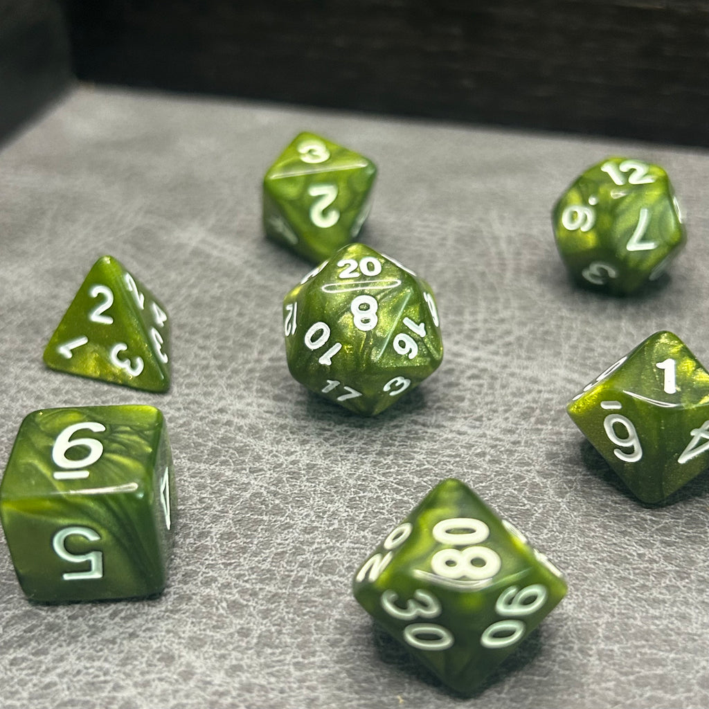 Goblin Green Dice - DND Dice Groen
