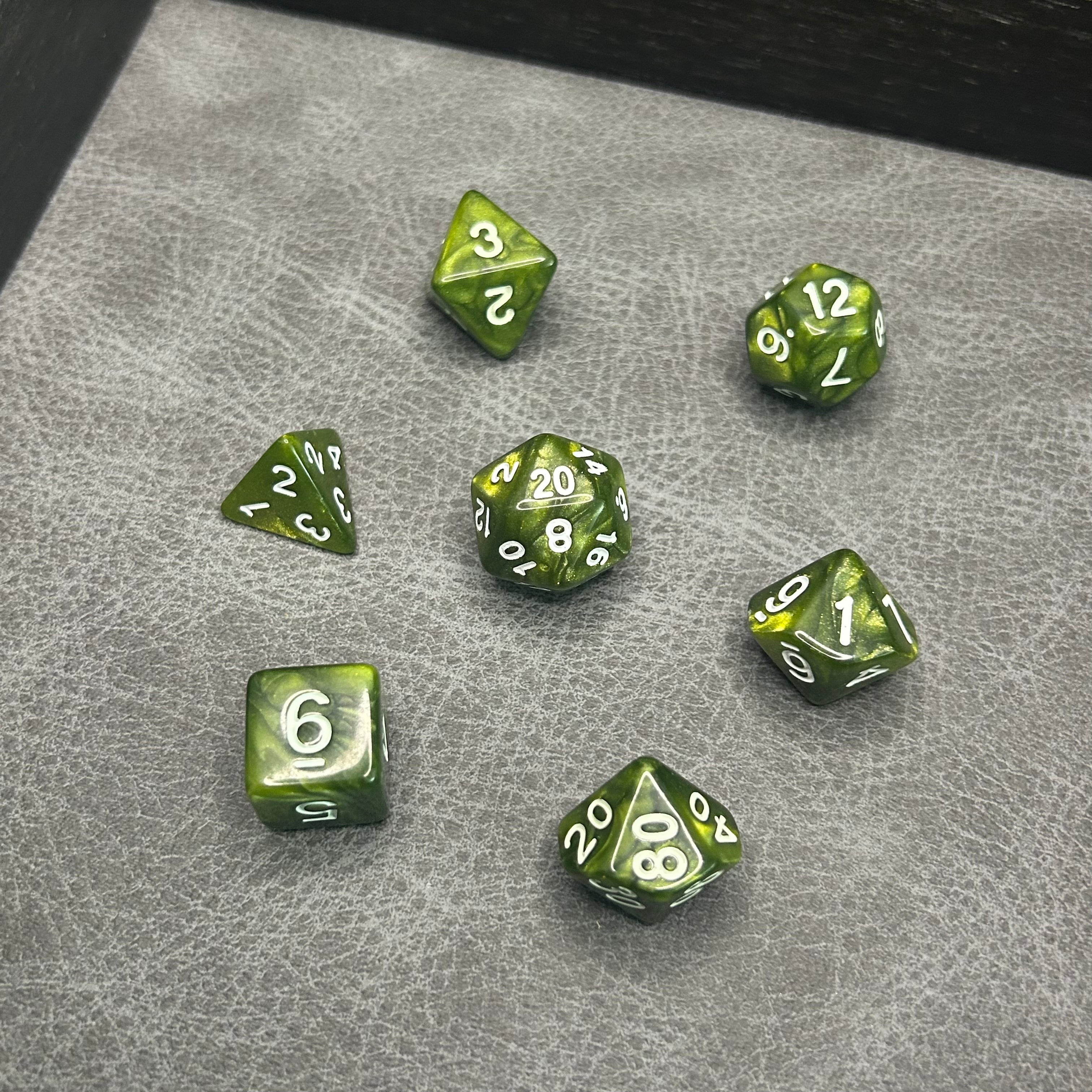 Goblin Green Dice - DND Dice Groen