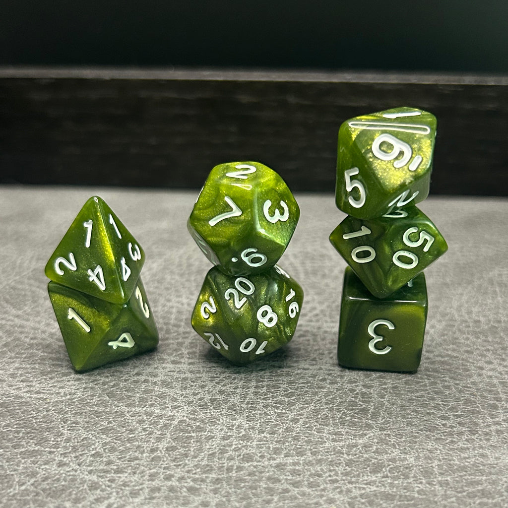 Goblin Green Dice - DND Dice Groen