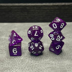 Amethyst Galaxy Dice - DND Dice Paars Glitter