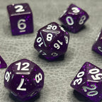 Amethyst Galaxy Dice - DND Dice Paars Glitter
