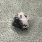 Midnight Dice - DND Dice Zwart Wit