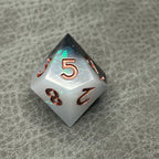 Midnight Dice - DND Dice Zwart Wit