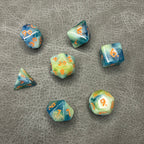 Ocean Breeze Dice - DND Dice Turquoise Glitter