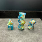 Ocean Breeze Dice - DND Dice Turquoise Glitter