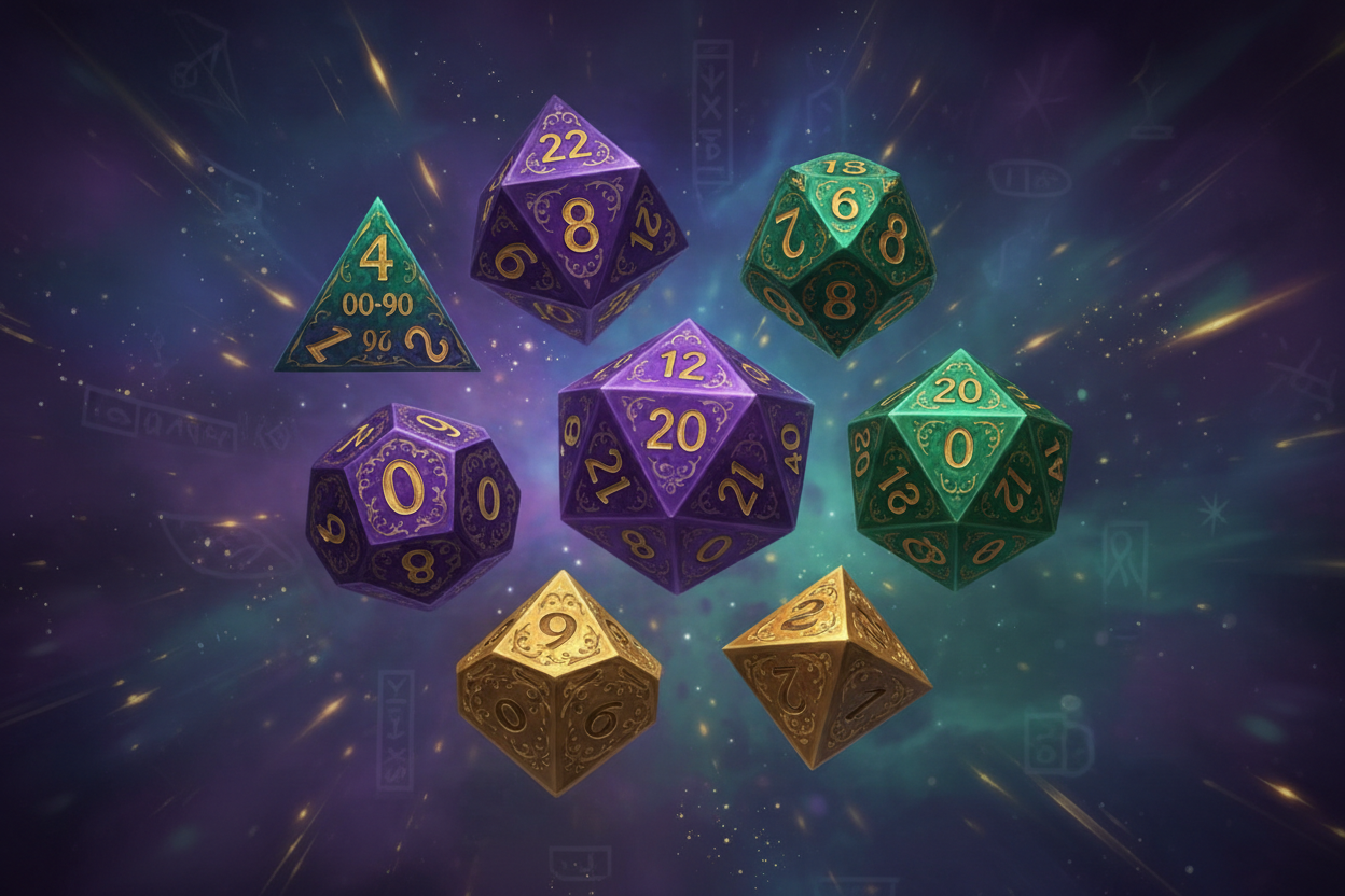 Dnd dice illustratie 